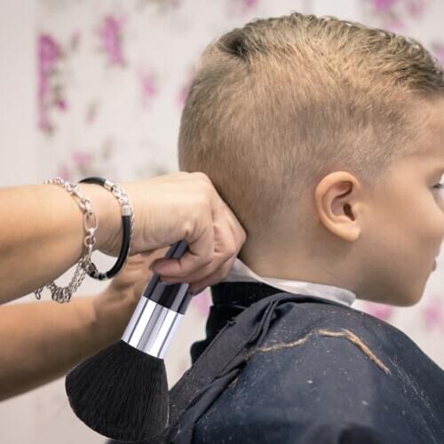 Salon Haircut Hairdressing Styling Tool Hair Removal Brush Portable Hairdressing Safety Elements for Neck Face Duster