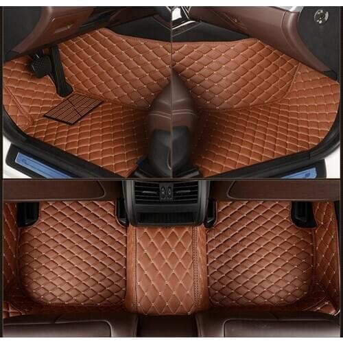 Leather Custom car floor mat for CITROEN C5 c6 C4 Picasso DS3 DS4 DS5 C3 C2 C3 XR C4 Cactus carpet car accessories