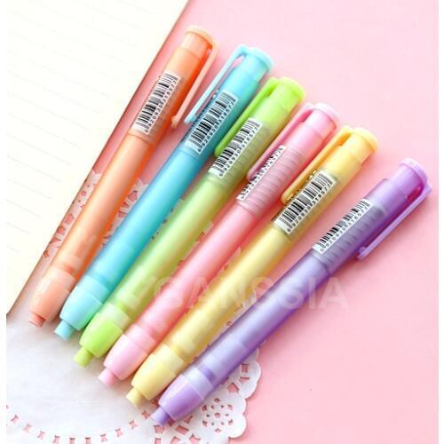 1pc/lot Pencil design erasers Kawaii candy color rubber earser for kids School stationery escolar supplies(ss-1258)