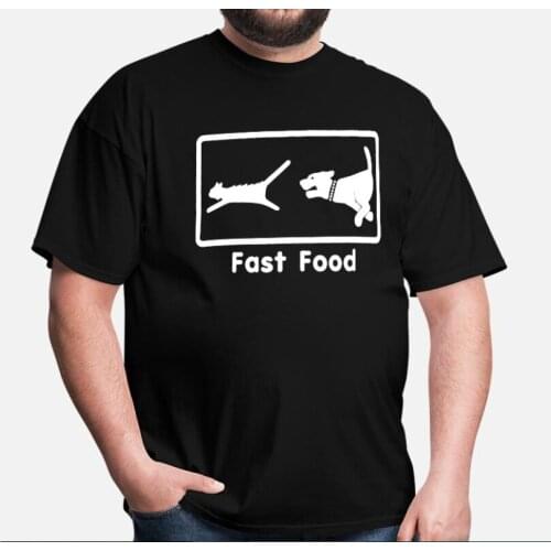 Fast Food Funny Drawing Printed T-Shirt Mens Summer Cotton Short Sleeve O-Neck T Shirt New S-3XL