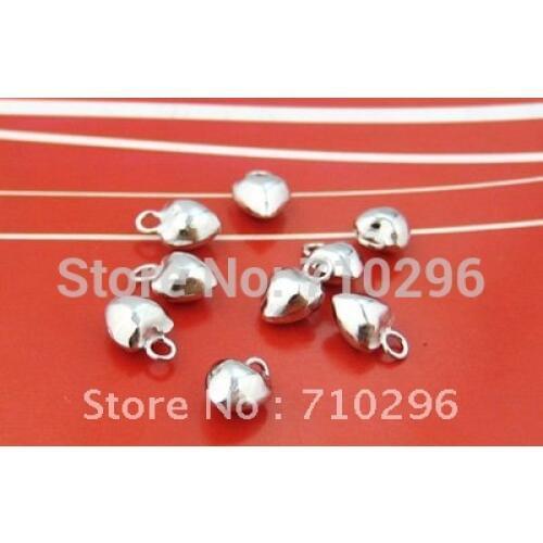 Real Pure Silver Charms 925 Solid Sterling Silver Findings 5*7.5mm 925 Silver Jewelry Pendant 20pcs/lot