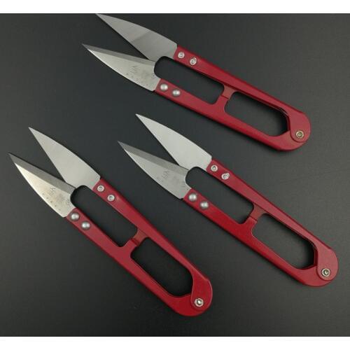 3Pcs/lot Size 125mm Trimming Scissors Sewing Embroidery thrum Yarn Scissor Nippers Clipper Hand Tool Big U Scissors