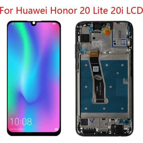 Suitable for Honor 20 Lite HRY-LX1T LCD original display with border touch screen to replace Huawei Honor 20i 6.21 inch LCD