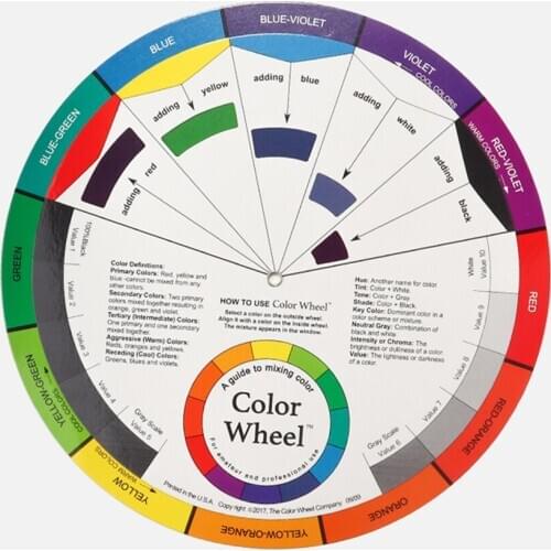 Tattoo Pigments Wheel Swatches Ink Chart Color Wheel Turntable Permanent Makeup for Professional Select Colour Mix
