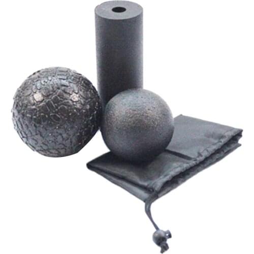 Hollow Yoga Column Foam Roller Combination Massage Ball Fascia Ball Massage Stick Gym Pilates Exercise Fitness Yoga Tool Set