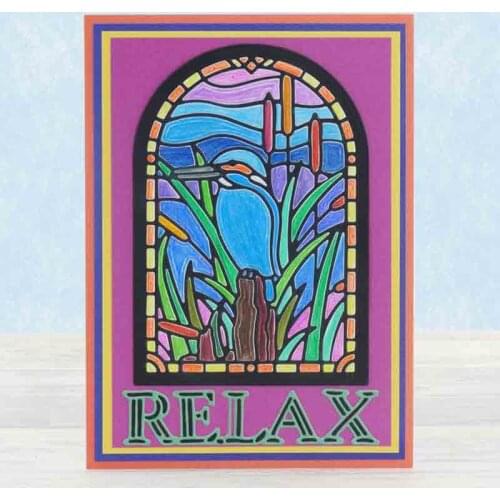 Lily Pond Frame Metal Cutting Dies for DIY Scrapbooking Album Embossing Paper Cards Making Crafts Supplies 2019 New Diecuts