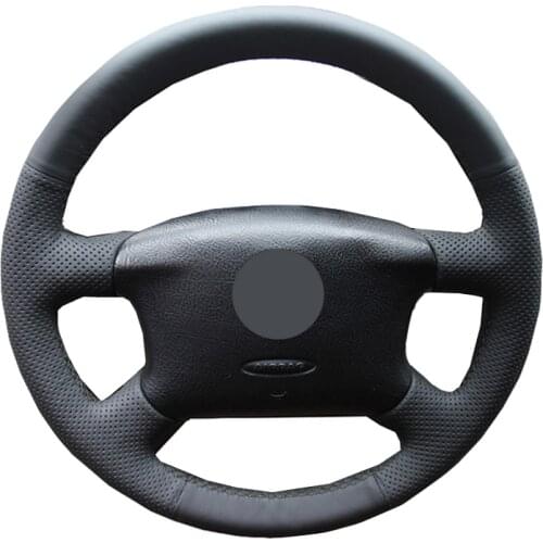 Hand Sew Car Steering Wheel Cover Suede Carbon Fiber Leather For Volkswagen VW Passat B5 Variant Golf 4 (IV) Sharan Bora T4 T5