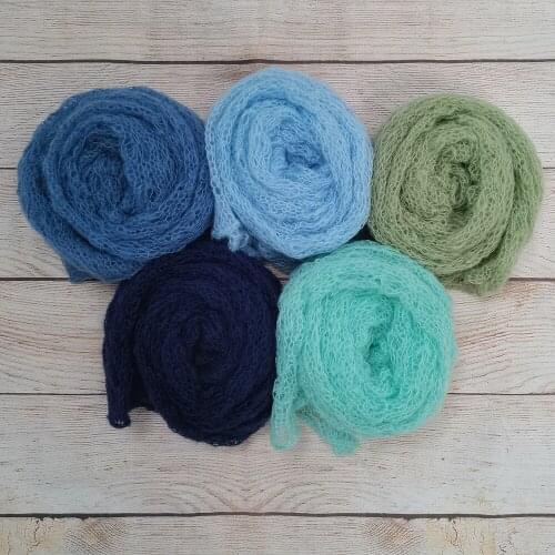 Newborn Baby Packs 150x40CM Stretch Soft Knit Mohair Wraps Photography Props Infant Photo Shoot Accessories Studio Background