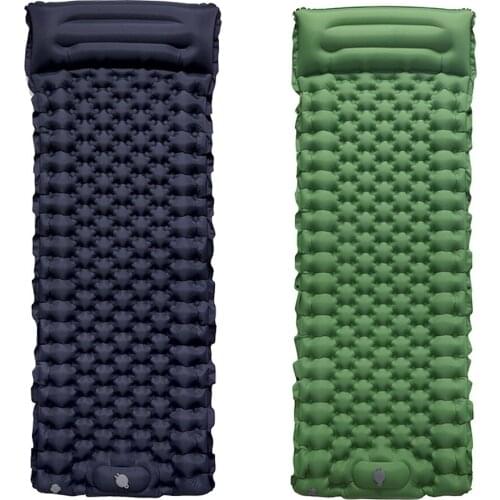 Waterproof Sleep Inflatable Mattress Ultralight Compact Air Mat Single Double Sleeping Pad Portable Travel Camping Folding Bed