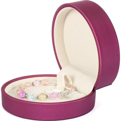 High Quality Red Jewelry Storage Packaging Box Women Earring Necklace Wedding Ring Jewellery Organizer For Lover Engagement Gift