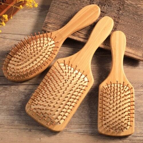 1Pc Hairdressing Air Cushion Comb Airbag Comb Health Care Massage Comb Straight Hair Comb Bamboo Comb