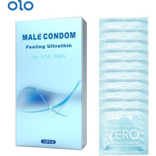10PCS Ultra thin Condoms For Men Natural Rubber Latex Condom with Lots Lube Contraception Penis Sleeve Adult Sex Products