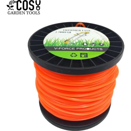 2.7mmx100m Pentagram Trimmer Head String Nylon Mowing Trimmer Line For Grass Trimmer Roll Grass Rope Line