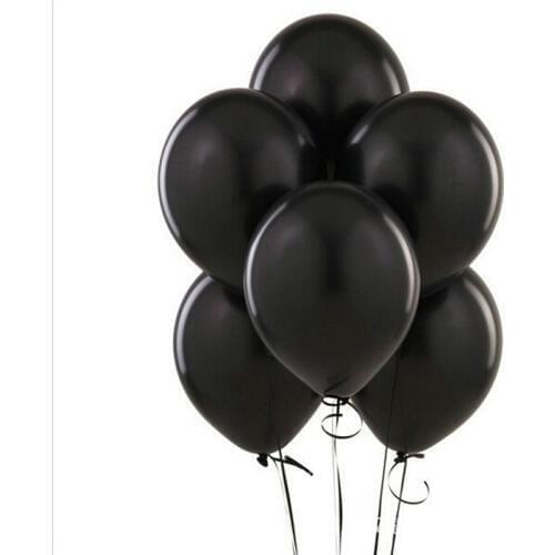 20pcs/lot 12inch BLACK Latex Balloons Helium Thickening Pearl Wedding Party Birthday Balloon Globos Toy Globos Kids Gifts
