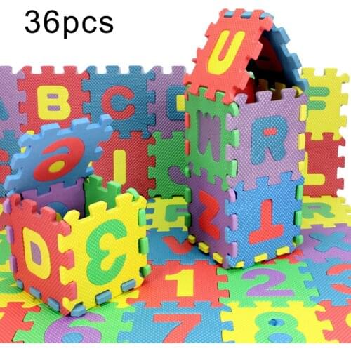 36Pcs Children Alphabet Numbers Puzzles Crawling Foam Floor Mat Education Toy For Children