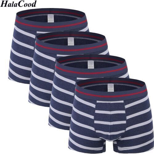 4Pcs/lot Hot New High Quality Brands Mens Boxer Short Cotton Cozy Fashion Sexy Underwear Mr Underpants Plus Size Boxers Shorts