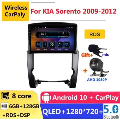 2 din 8 core android 10 car radio auto stereo for kia sorento BL 2009 2010 2011 2012 navigation GPS DVD Multimedia Player