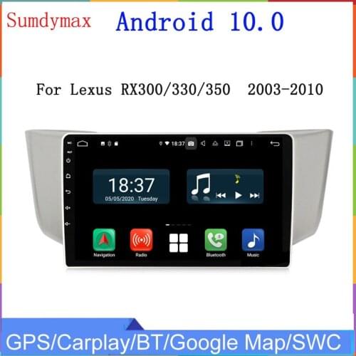9Inch Android 10 Car multimedia Player for Lexus RX300 RX330 RX350 2003-2010 gps navigation car radio audio Stereo DSP headunit