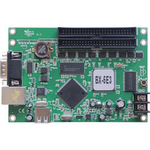 BX-5E3 ethernet serial usb port onbon asynchronous card led digital controller 100M network +USB +RS232 optional RS485 led card