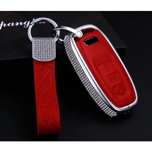 Luxury Diamond Car Key Case Remote Key Cover Shell For Audi B6 B7 B8 A4 A5 A6 A7 A8 Q5 Q7 R8 TT S5 S6 S7 S8 SQ5 RS5