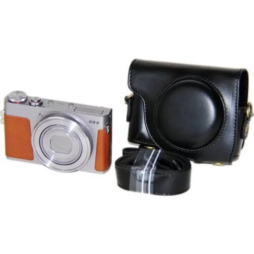 PU Leather Case Shoulder Bag Hard Bags with Strap For Canon Powershot G9X G9 x Mark II 2 Digital Camera