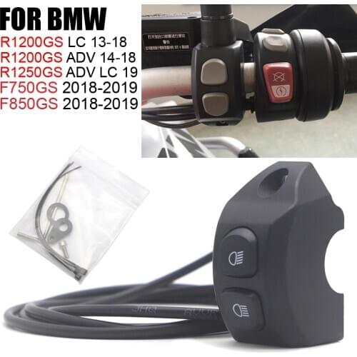 For BMW R1200GS R1250GS F850GS F750GS ADV Adventure LC Handle LED Fog Lights Wiring Harness Switch button Control smart relay