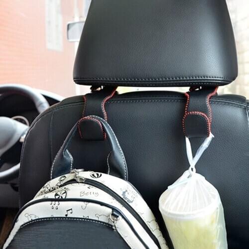 Car Back Seat Headrest Holder Bag Hooks Clip Hook For Shopping Bag Storage Organizer Automobile Interior Accessories