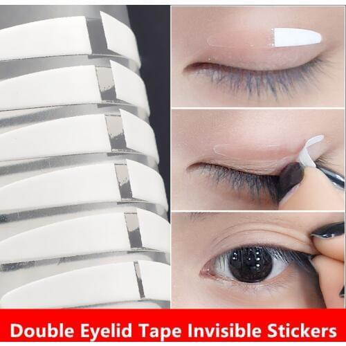 Double Eyelid Tape Invisible Stickers Double Eyelid Makeup Lace Transparent Self Adhesive Double Eye Tape Ladies Eye Makeup Tool