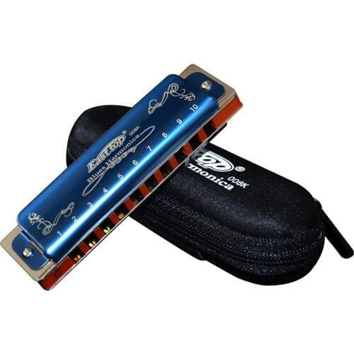 Easttop T008K 10 Holes Blues Harmonica Diatonica Harper Paddy Key Harmonica Bonus Harmonica Tutorial