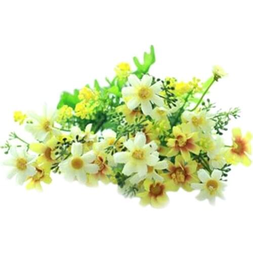 1 Bouquet 28 Heads Fake Cosmos Artificial Silk Flower Wedding Decoration Bonsai Stage Party Garden Home Balcony Desktop Decor