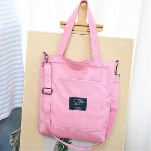 Eco Foldable Bags Canvas Handbag Women Reusable Shopping Bag Large Folding Tote Unisex Blank Canvas Original Design