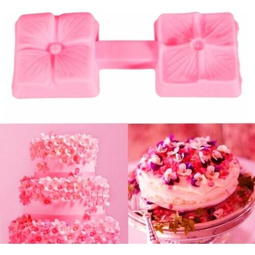 Hot Sell 1x Clover Flower Silicone Cake Mold Fondant Chocolate Decorating Baking Mould