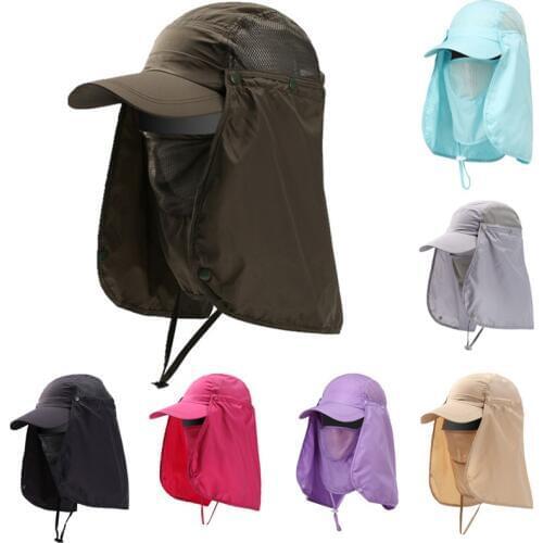 Mens and womens hats outdoor mountaineering cycling breathable sun hat quick-drying waterproof Sun-proof UV-proof fishing hat