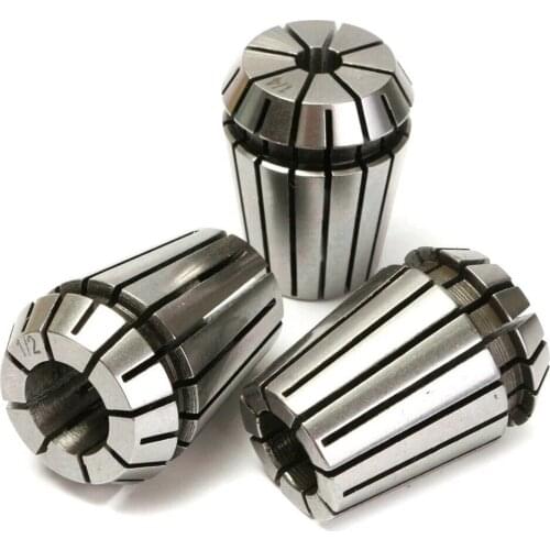 3pcs ER25 1/8 1/4 1/2 Inch Spring Collet Chuck Set for CNC Milling Lathe Tool