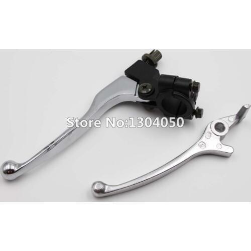 Left Clutch Lever + Right Brake Lever Handle Set For 90cc 110cc 125cc 150cc PIT PRO TRAIL QUAD DIRT BIKE ATV