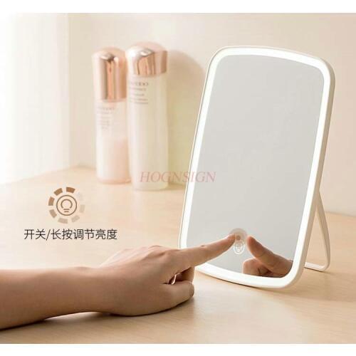 Desktop Led Desktop Makeup Mirror Portable Folding Filling Mirror Lights Dormitory Beauty Lights Small Mirror Sale