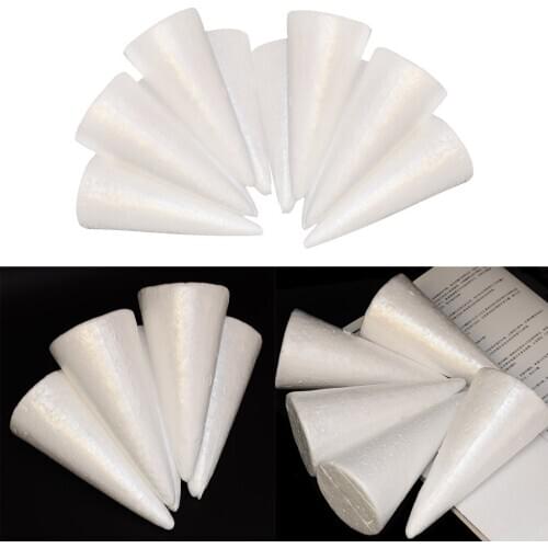 Blesiya 30pcs 150mm Handmade Christmas Tree Styrofoam Foam for Kids Painting