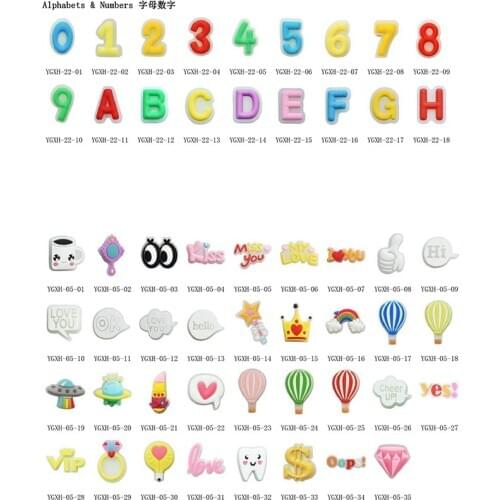 Wholesale 500pcs pvc common and glowing up shoe charms choosable cheap fit Croc Bracelets Kids Gift