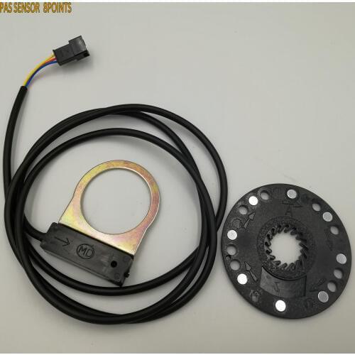 PAS sensor 1:1 Pedal Assistance/Frequency Sensor Hall Sensor Pulse Signal 5/8/12 Magnetic Points Electric Scooter Ebike Parts