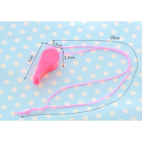 Plastic Whistles Gift Toys For Children Son Go To The Referee Whistle Fans Hanging Rope Games Educational Whistling 2021