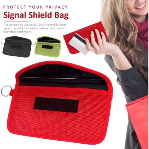 Signal Shield Bag Lightweight Portable Signal Blocking Pouch Wallet Case for Cell Phone Car Key FOB Privacy Protection