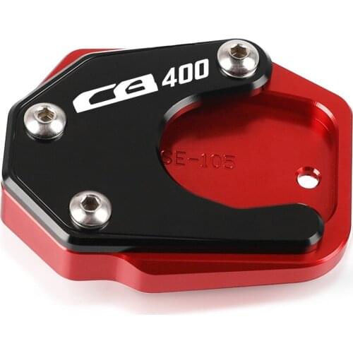 Motorcycle Kickstand Foot Side Stand Extension Pad Enlarge Stand Support Plate For HONDA CB 400 CB400 2008 2009 2010 2011 2012