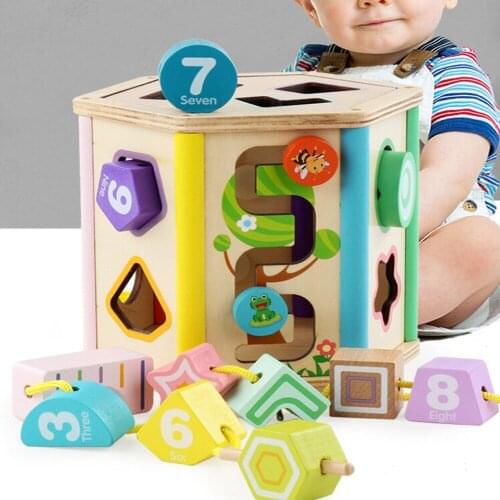 Portable Shape Matching Intelligence Box Early Education Educational Toy Shape Pairing Intelligence Building Blocks
