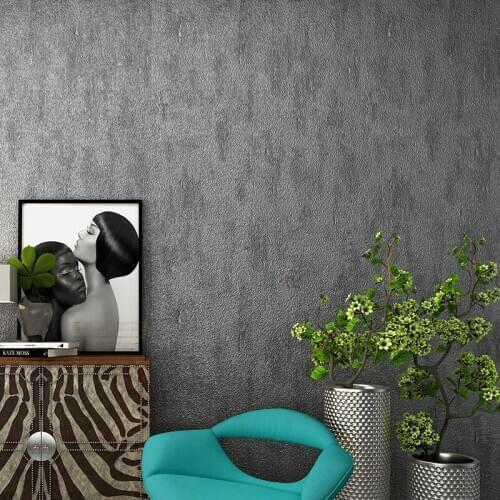 Retro Nostalgic Plain Cement Gray Wallpaper For Bedroom Walls 3D Restaurant Clothing Store Wall Decor PVC Vinyl Wall Paper Rolls