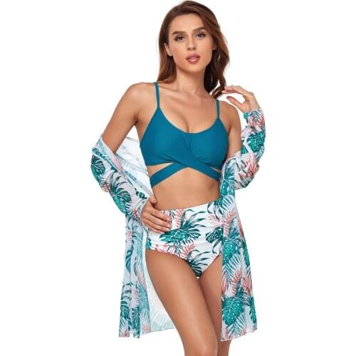 Sexy High Waist Bikini Halter Plus Size Swimwear 2021 Women Swimsuit Female Bikini Set Bodysuit Bathing Suit Summer Biquini