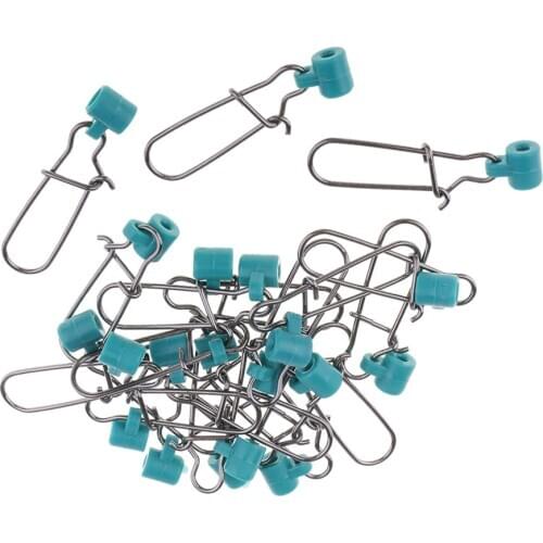 20pcs Heavy Duty Fishing Line Sinker Slides, Green Plastic Head Swivel with Nice