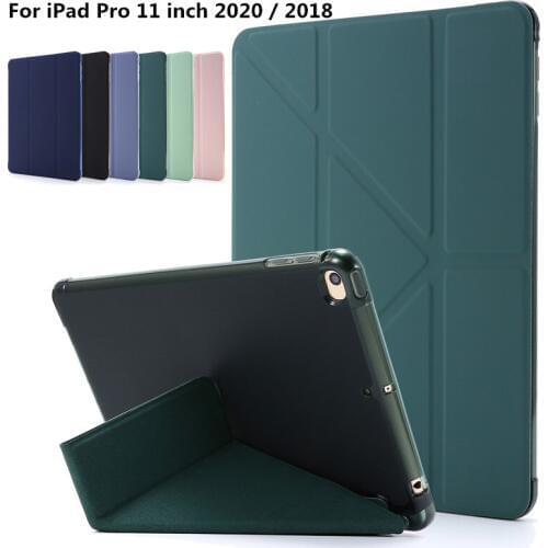 Smart Case with Pencil Holder for iPad Pro 11 Case 2020/2018 Stand Shockproof Cover for iPad Cover 2020 11 -inch Pencil Case