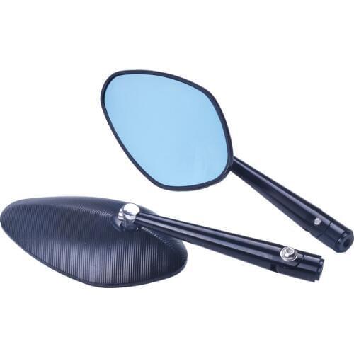 Universal Motorcycle CNC Rearview Mirrors Cruiser Chopper Black Side Mirror for Suzuki GSR600 Honda Magna Yamaha Virago Kawasaki