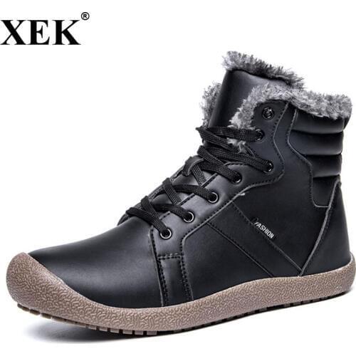 Мужские зимние ботинки XEK China At AliExpress