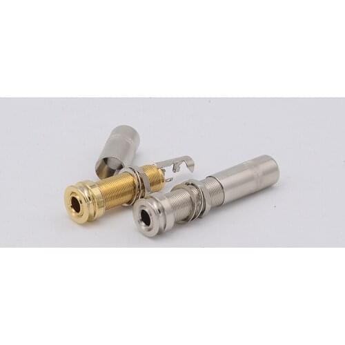 1 Piece Long Threaded Stereo Output Jack For Acoustic Guitar